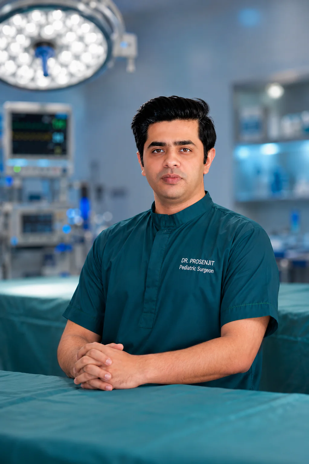 Dr. Prosenjit Datta_sitting inside OT_waiting for the next surgery to begin